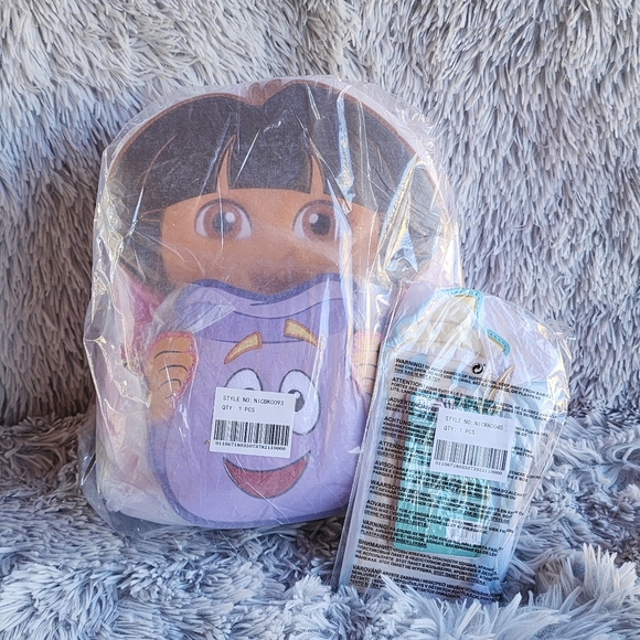 LOUNGEFLY Dora the Explorer Mini Backpack & Map Large Card Holder - Picture 4 of 8